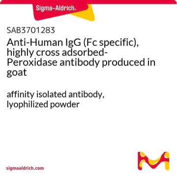 抗 人 IgG（Fc 特异性），高交叉吸附过氧化物酶 山羊抗 affinity isolated antibody, lyophilized powder