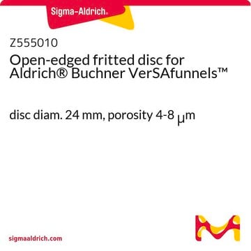 Open-edged fritted disc for Aldrich&#174; Buchner VerSAfunnels&#8482; disc diam. 24&#160;mm, porosity 4-8&#160;&#956;m