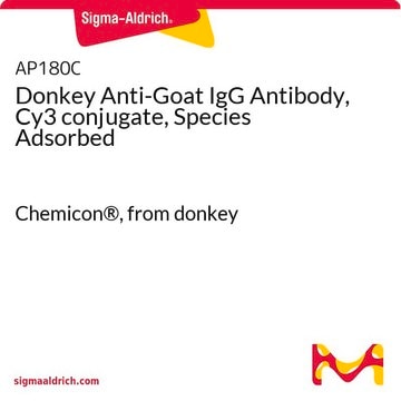 Anti-Ziegen-IgG-Antikörper des Esels, Cy3-Konjugat, Spezies-adsorbiert Chemicon&#174;, from donkey