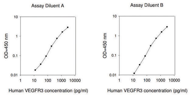 Human VEGF R3 ELISA Kit for serum, plasma, cell culture supernatant, urine