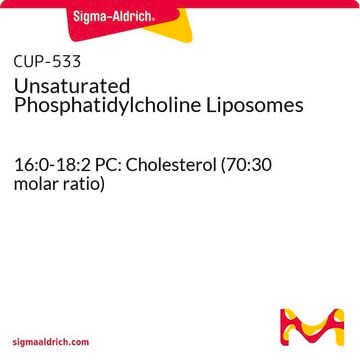 Unsaturated Phosphatidylcholine Liposomes 16:0-18:2 PC: Cholesterol (70:30 molar ratio)