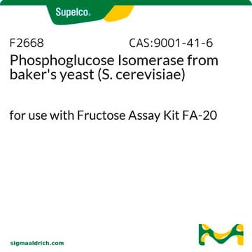 Phosphoglucose Isomerase from baker’s yeast (S.&#160;cerevisiae) for use with Fructose Assay Kit FA-20