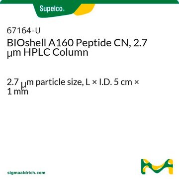 BIOshell A160 Peptide CN, 2.7 &#956;m HPLC Column 2.7&#160;&#956;m particle size, L × I.D. 5&#160;cm × 1&#160;mm