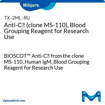 Anti-Cw (clone MS-110), Blood Grouping Reagent for Research Use BIOSCOT&#8482; Anti-Cw from the clone MS-110, Human IgM, Blood Grouping Reagent for Research Use