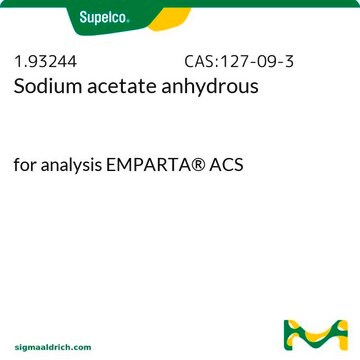 乙酸钠 for analysis EMPARTA&#174; ACS