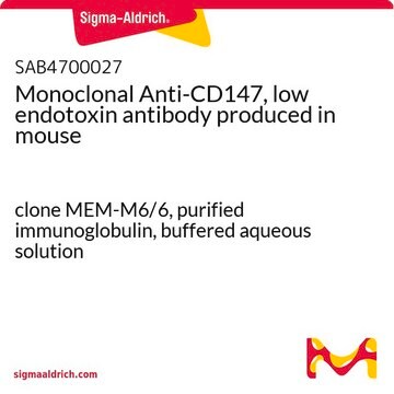 Monoclonal Anti-CD147, low endotoxin antibody produced in mouse clone MEM-M6/6, purified immunoglobulin, buffered aqueous solution