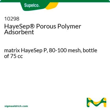 HayeSep&#174; Porous Polymer Adsorbent matrix HayeSep P, 80-100&#160;mesh, bottle of 75&#160;cc