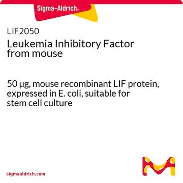 Facteur inhibiteur de la leucémie, de souris 50 &#181;g, mouse recombinant LIF protein, expressed in E. coli, suitable for stem cell culture