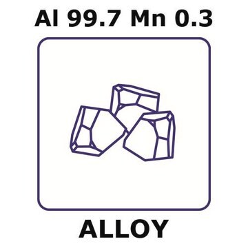 Aluminum-manganese alloy, Al99.7Mn0.3 50g lump, 6mm max. lump size, granular