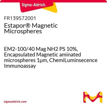 Estapor&#174; Magnetic Microspheres EM2-100/40 Mag NH2 PS 10%, Encapsulated Magnetic aminated microspheres 1&#181;m, ChemiLuminsecence Immunoassay - For ordering, click "Request more information"