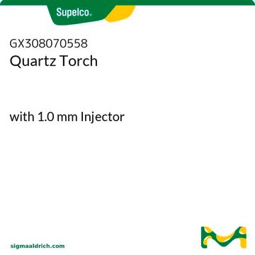 Quartz Torch with 1.0 mm Injector