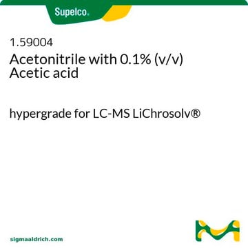 Acetonitrile with 0.1% (v/v) Acetic acid hypergrade for LC-MS LiChrosolv&#174;