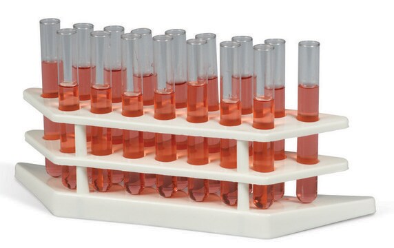 Scienceware&#174; tiered test tube rack Holds 16 x 10-14 mm tubes