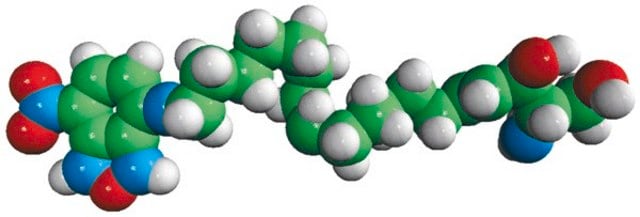 NBD Sphingosine omega(7-nitro-2-1,3-benzoxadiazol-4-yl)(2S,3R,4E)-2-aminooctadec-4-ene-1,3-diol, chloroform:methanol (8:2)