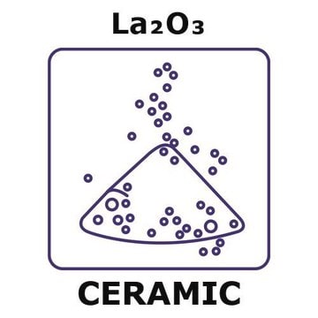 Lanthanum oxide powder, 200 max. part. size (micron), weight 500&#160;g