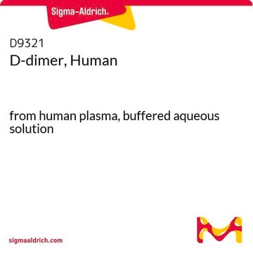 D-二聚体，人 from human plasma, buffered aqueous solution