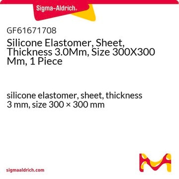 Silicone Elastomer, Sheet, Thickness 3.0Mm, Size 300X300 Mm, 1 Piece silicone elastomer, sheet, thickness 3&#160;mm, size 300 × 300&#160;mm