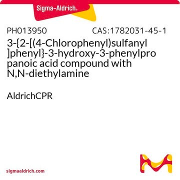 3-{2-[(4-Chlorophenyl)sulfanyl]phenyl}-3-hydroxy-3-phenylpropanoic acid compound with N,N-diethylamine AldrichCPR