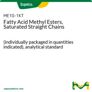 Esters méthyliques d'acides gras, chaînes linéaires saturées (individually packaged in quantities indicated), analytical standard