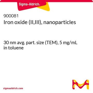 Iron oxide (II,III), nanoparticles 30&#160;nm avg. part. size (TEM), 5&#160;mg/mL in toluene