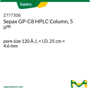 Sepax GP-C8 HPLC Column, 5 &#956;m pore size 120&#160;Å, L × I.D. 25&#160;cm × 4.6&#160;mm