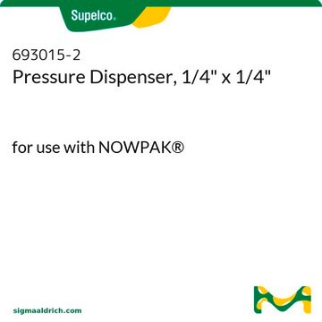 Pressure Dispenser, 1/4" x 1/4" for use with NOWPAK&#174;