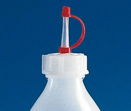 BRAND&#174; cap with dropper nozzle, for dropping bottles, LDPE GL 25 thread