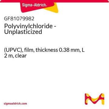 Polyvinylchloride - Unplasticized (UPVC), film, thickness 0.38&#160;mm, L 2&#160;m, clear