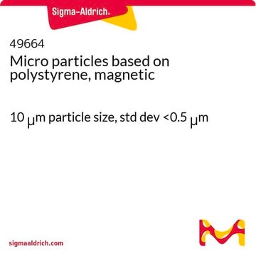 Mikropartikel auf Polystyrolbasis, magnetisch 10&#160;&#956;m particle size, std dev &lt;0.5&#160;&#956;m