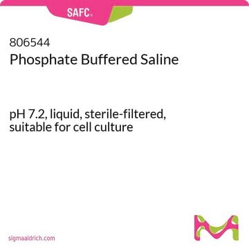 Disolución salina tamponada con fosfato pH 7.2, liquid, sterile-filtered, suitable for cell culture