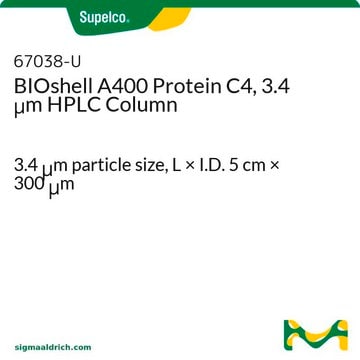 BIOshell A400 Protein C4, 3.4 &#956;m HPLC Column 3.4&#160;&#956;m particle size, L × I.D. 5&#160;cm × 300&#160;&#956;m