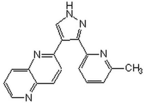 TGF-&#946; RI Kinase-Inhibitor II, CAS-Nr. 446859-33-2, Calbiochem TGF-&#946; RI Kinase Inhibitor II, CAS 446859-33-2, is a cell-permeable, potent, reversible, ATP-competitive inhibitor of TGF-&#946; R1 kinase (IC&#8325;&#8320; = 23 nM and 4 nM for ALK5 binding &amp; auto-phosphorylation).