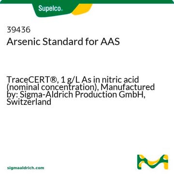 Arsen Standard für AAS TraceCERT&#174;, 1&#160;g/L As in nitric acid (nominal concentration), Manufactured by: Sigma-Aldrich Production GmbH, Switzerland