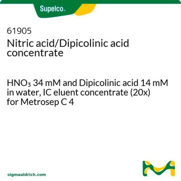 硝酸/吡啶羧酸溶液 HNO3 34 mM and Dipicolinic acid 14 mM in water, IC eluent concentrate (20x) for Metrosep C 4