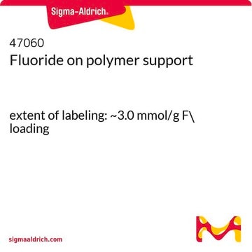 Fluoride on polymer support extent of labeling: ~3.0&#160;mmol/g F- loading