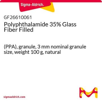 Polyphthalamide 35% Glass Fiber Filled (PPA), granule, 3&#160;mm nominal granule size, weight 100&#160;g, natural