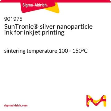 SunTronic&#174; silver nanoparticle ink for inkjet printing sintering temperature 100 - 150°C