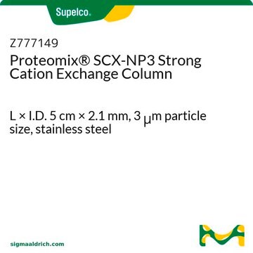 Proteomix&#174; SCX-NP3 Strong Cation Exchange Column L × I.D. 5&#160;cm × 2.1&#160;mm, 3&#160;&#956;m particle size, stainless steel