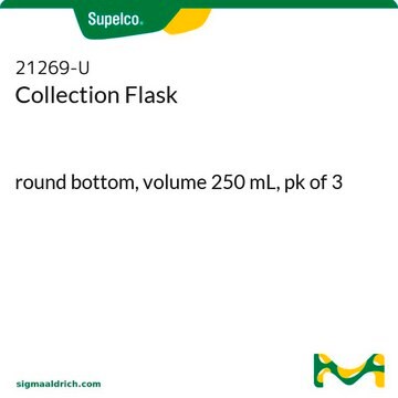 Collection Flask round bottom, volume 250&#160;mL, pk of 3