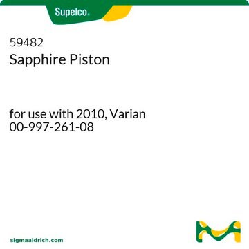 Sapphire Piston for use with 2010, Varian 00-997-261-08