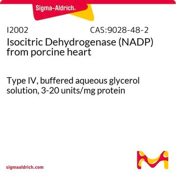 Isocitronen-Dehydrogenase (NADP) aus Schweineherz Type IV, buffered aqueous glycerol solution, 3-20&#160;units/mg protein