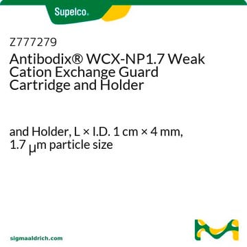 Antibodix&#174; WCX-NP1.7 Weak Cation Exchange Guard Cartridge and Holder and Holder, L × I.D. 1&#160;cm × 4&#160;mm, 1.7&#160;&#956;m particle size