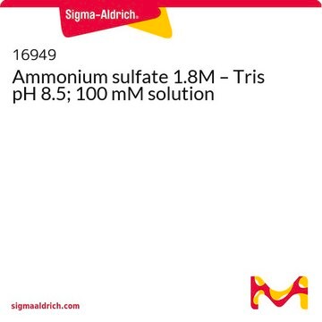 Ammonium sulfate 1.8M – Tris pH 8.5; 100 mM solution