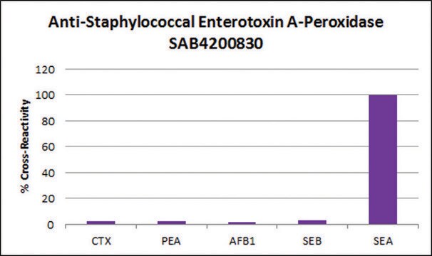 Anti-Staphylococcal Enterotoxin A-Peroxidase antibody produced in rabbit IgG fraction of antiserum