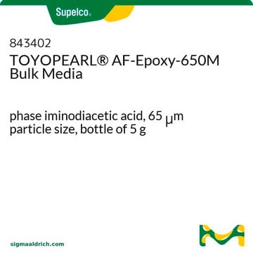 TOYOPEARL&#174; AF-Epoxy-650M Bulk Media phase iminodiacetic acid, 65&#160;&#956;m particle size, bottle of 5&#160;g