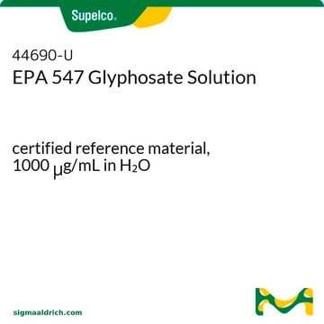 EPA 547 Glyphosate Solution certified reference material, 1000&#160;&#956;g/mL in H2O