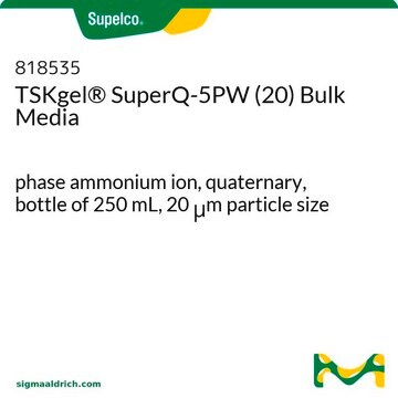 TSKgel&#174; SuperQ-5PW (20) Bulk Media phase ammonium ion, quaternary, bottle of 250&#160;mL, 20&#160;&#956;m particle size