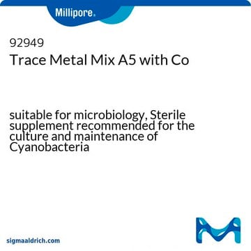 Spurenmetallmischung A5 mit Co suitable for microbiology, Sterile supplement recommended for the culture and maintenance of Cyanobacteria