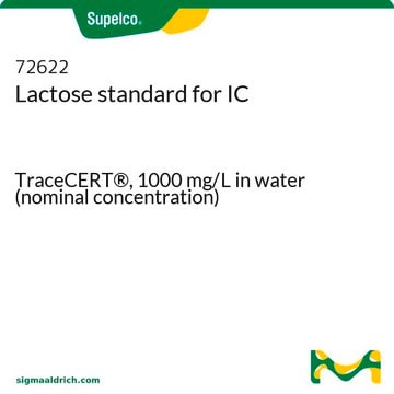 Lactose standard for IC TraceCERT&#174;, 1000&#160;mg/L in water (nominal concentration)