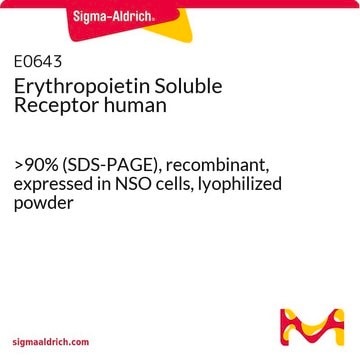 Erythropoietin Soluble Receptor human &gt;90% (SDS-PAGE), recombinant, expressed in NSO cells, lyophilized powder